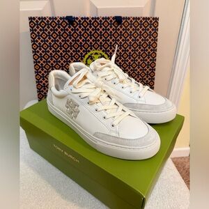 Tory Burch Cream Women’s Color Block Sneaker